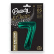 Picture of FOIL BALLOON NUMBER 7 BOTTLE GREEN 34 INCH